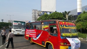 Ribuan Buruh Bekasi Bergerak Menuju Jakarta