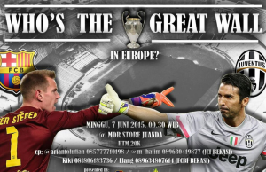 Nonton Bareng Final Champions League Barcelona vs Juventus