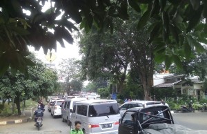 Arus Mudik, Perempatan Hasibuan Macet Total