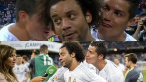 CR7 Buat Wajah Lucu Saat Marcelo di Interview