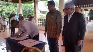 Peduli Air Bersih, Pemkot Tandatangani MoU dengan PT. Metito dalam Sarana Utilitas Air