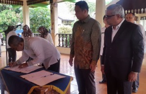 Peduli Air Bersih, Pemkot Tandatangani MoU dengan PT. Metito dalam Sarana Utilitas Air