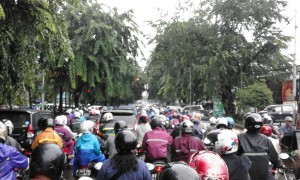 Kemacetan di Jalan Ir. Juanda Bekasi