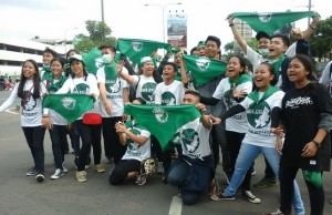 Kampanye Gerakan Bersih-Bersih Bekasi Para Pelajar di CFD
