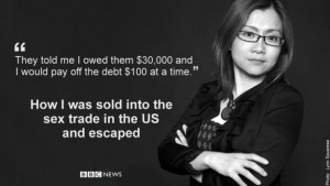 Shandra Woworuntu, Korban Perdagangan Manusia di Amerika