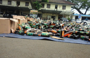 Sambut Bulan Suci Ramadhan, Polresta Kota Bekasi Musnahkan Miras dan Narkoba