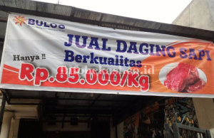 365 Kg Daging Sapi Bulog di Rawalumbu Ludes dalam Seminggu