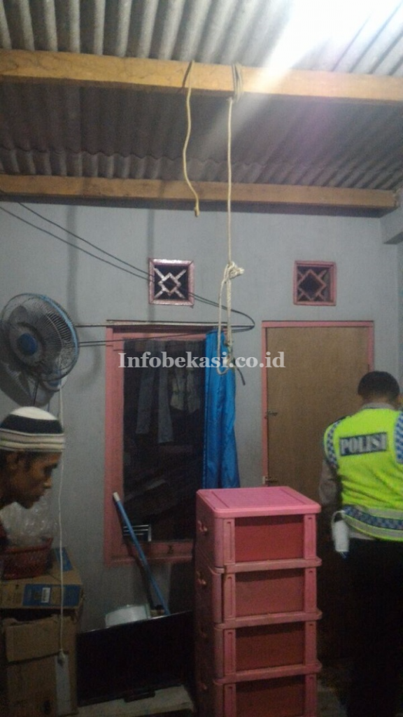 TKP Korban yang gantung diri