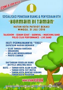 Sosialisasi Penataan Ruang dan Penyediaan RTH “Bermain di Taman”