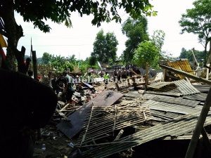 Serobot Lahan, 28 Bangunan Liar di Lahan PT Timah Dibongkar