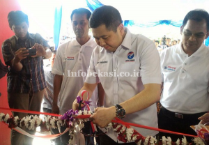 Hary Tanoesoedibjo Resmikan Warung Sejahtera Pertama di Bekasi