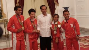Jokowi dan para atlet pemenang Olimpiade