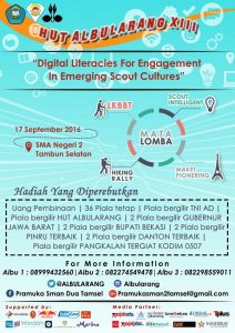 Pramuka SMAN 2 Tambun Selatan – HUT ALBULARANG XIII