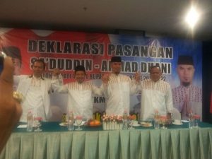 Sa’duddin dan Ahmad Dhani Resmi Deklarasikan Diri Maju Dalam Pilkada Kabupaten Bekasi 2017