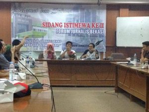 Bayu Samudra Resmi Menjabat Ketua Forum Jurnalis Bekasi 2016-2018