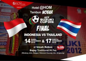 Nobar Final Indonesia VS Thailand di @hom Hotel cuma 20 Ribu Rupiah