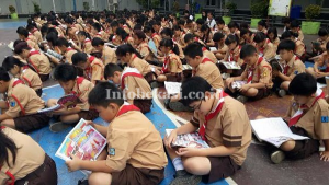 SD Ananda Kota Bekasi Adakan Reading Marathon