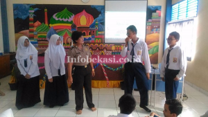 Polres Metro Bekasi Kota Lakukan Sosialisasi di SMPIT Yayasan Islam Raudhatul Muthaqin