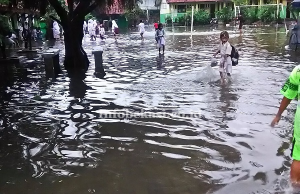 Empat SDN di Kecamatan Medansatria Terendam Banjir, Ratusan Siswa Diliburkan