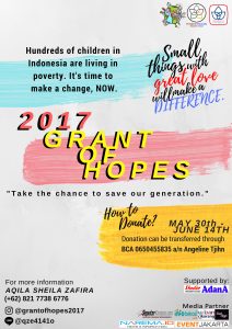 GRANT OF HOPES 2017 OPEN DONATION FOR EXTERNAL