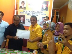 Lolos Verifikasi, Hanura Kota Bekasi Aman di Pemilu 2019