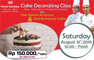 Hotel Santika Megacity Gelar Cake Decorating Class