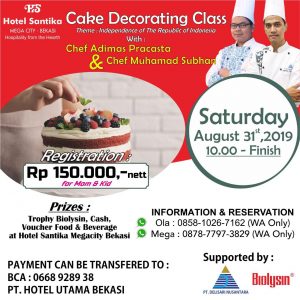 Hotel Santika Megacity Gelar Cake Decorating Class