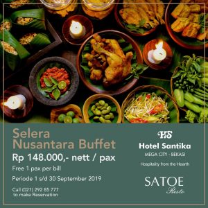 What’s On September di Hotel Santika Mega City Bekasi