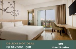 Hanya Rp 550 Ribu untuk Kamar Deluxe di Santika Mega City Bekasi.