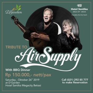 TRIBUTE TO AIR SUPPLY di Hotel Santika Megacity Bekasi