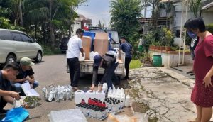 Produsen Hand Sanitizer Ilegal Dibekuk di Cikarang