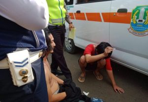 Razia PSBB di Medansatria, Pemotor Kedapatan Bawa Narkoba