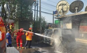 Kronologi Mobil Terbakar di Parkiran RS Juanda Bekasi Timur