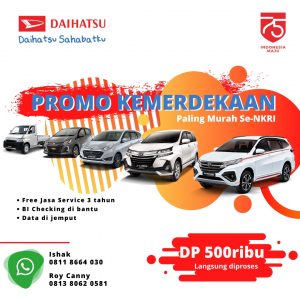 Hanya Rp 500 Ribu Bisa Bawa Pulang Mobil di Promo Kemerdekaan