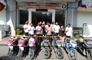 3 Pencuri di Medansatria Dibekuk, Tujuh Sepeda Motor Disita