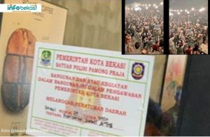 Satpol PP Kota Bekasi Segel Kafe Viral di Galaxy