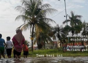 Titik Terparah Banjir Akibat Meluapnya Kali Bekasi