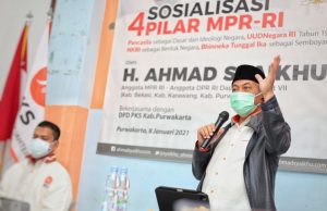 Ahmad Syaikhu Tegaskan Pentingnya Empat Pilar MPR RI kepada Tokoh Masyarakat Desa di Purwakarta