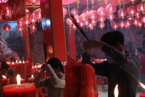 Suasana Perayaan Imlek di Tengah Pandemi Covid 19 di Bekasi