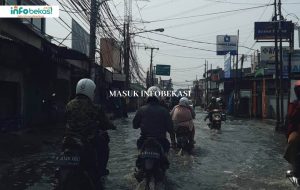 Jalan di Kaliabang Ini Selalu Tergenang, Apalagi Hujan Deras