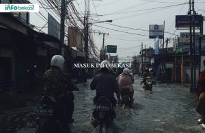Jalan di Kaliabang Ini Selalu Tergenang, Apalagi Hujan Deras