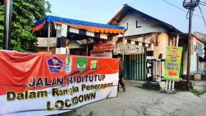 Fasilitas Umum Satu RT di Medansatria Ditutup karena Lockdown