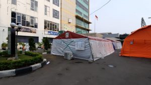 Pasien Covid 19 Berkurang, Satu Tenda IGD RSUD Kota Bekasi Dibongkar