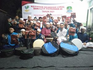 Forum Pemuda Mulya Terima Bantuan Alat Hadroh dari Kemensos RI