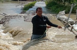 Sungai Citarum Meluap, Pemukiman Warga Muaragembong Bekasi Terendam sungai citarum bekasi meluap