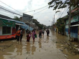 Kondisi Terkini Banjir di Pondok Gede Permai Jatiasih Bekasi