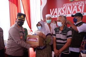 Polres Gelar Vaksinasi Booster untuk Lansia Kabupaten Bekasi