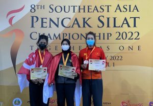 Pesilat Cantik Kabupaten Bekasi Raih Medali Emas di Singapura