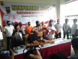 Polres Bekasi Dapat Ganja 21 Kg