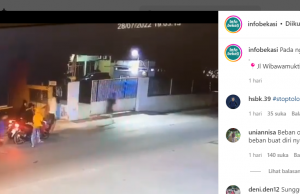 Konvoi Sepeda Motor Menenteng Celurit Panjang Bikin Resah Warga di Jatiasih